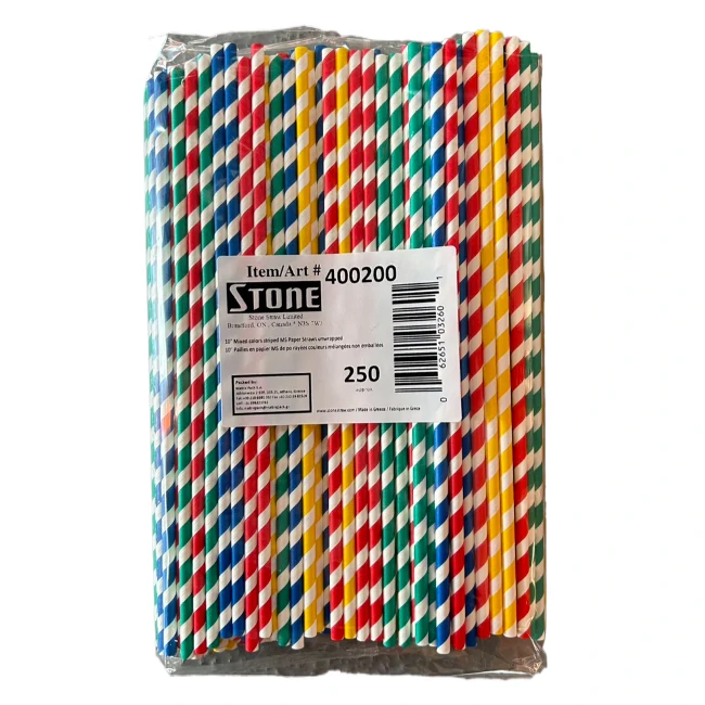 Stone-10" Milkshake Paper Straw-250CT