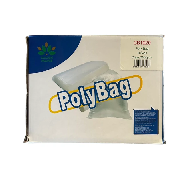 Golden Maple - Clear Polybags[CB1020]-10"X20" - 2500CT/CS