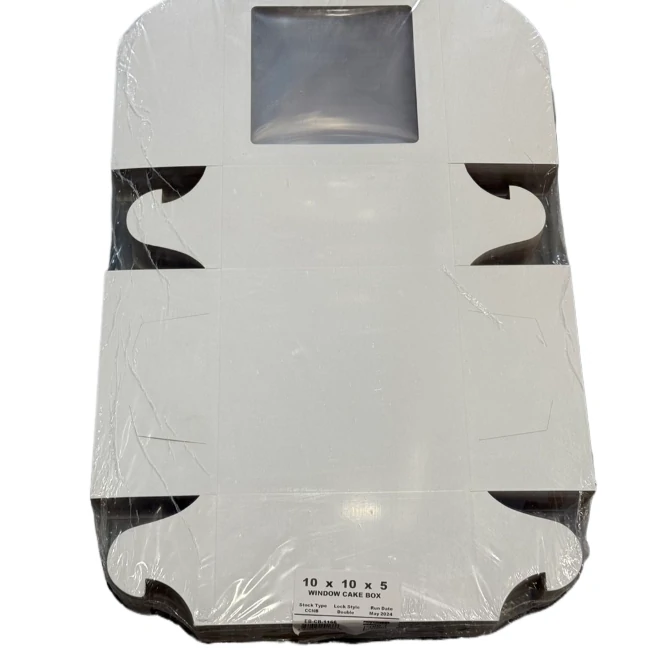 Window Cake Box - 10"X10"X5"[EB-CBW-1166] - 100CT