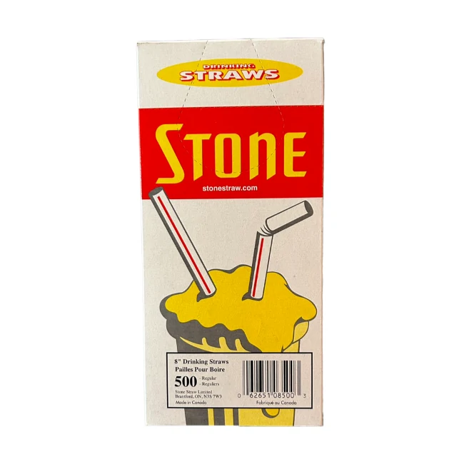 Stone-8" Regular Straws -500CT