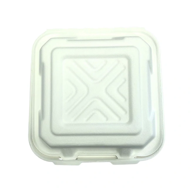 Chartland - 8.5X8.5 Bagasse Clamshell Container - 200ct/CS