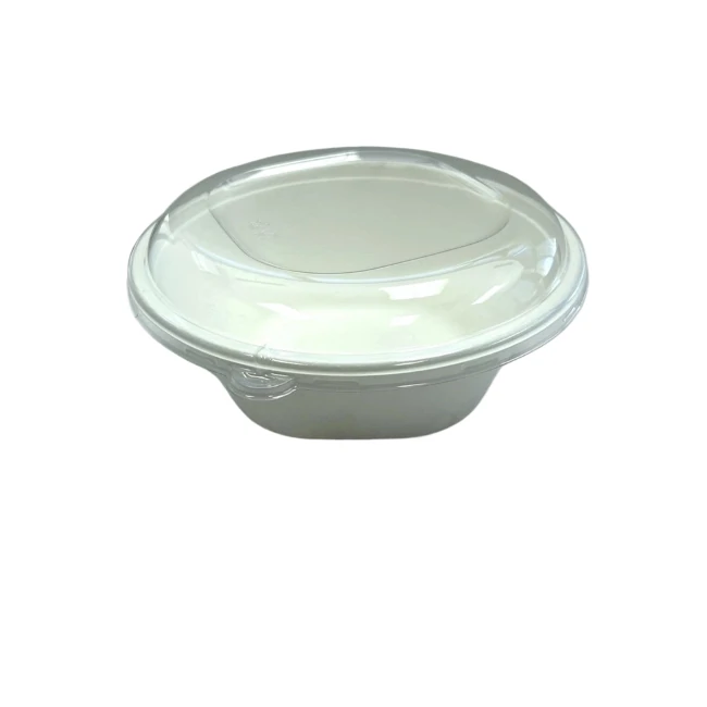 Golden Maple - Clear Lid For 12/16oz Bagasse Round Bowl - 600ct/CS