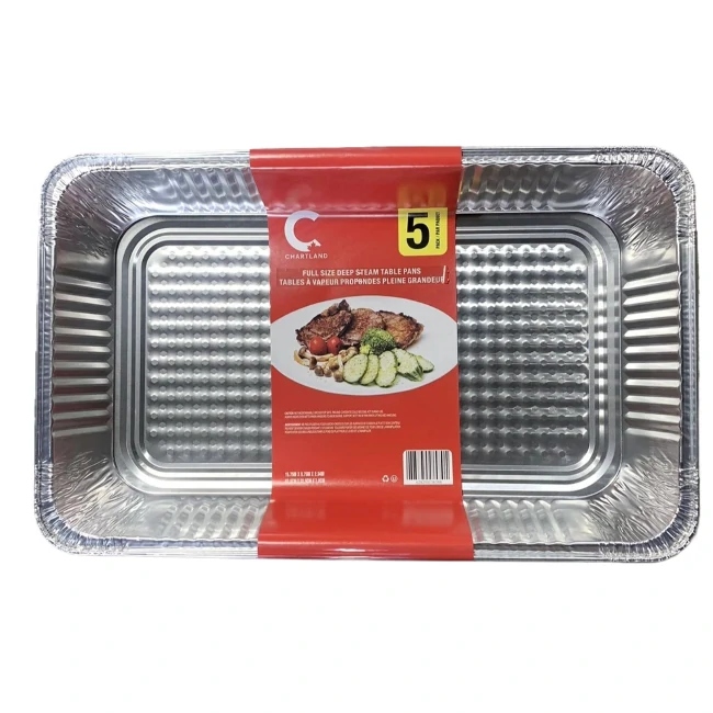 Chartland - Foil Full Size Deep - Aluminium Steam Pan - Little Packing -10X5 ct/CS