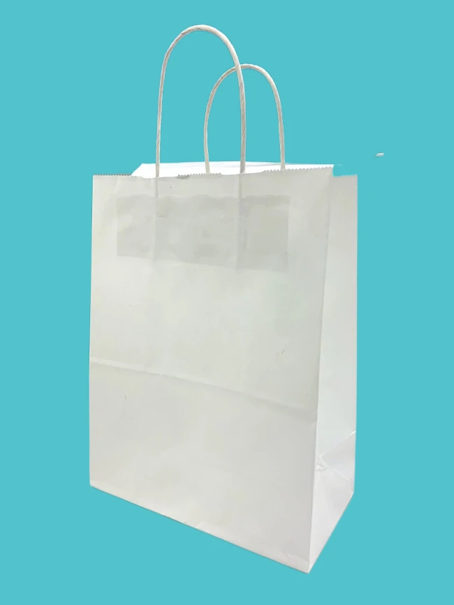 Golden Maple - (Super Strong) White Paper Bags with Twisted Handles - 10X6X13 - 250ct/CS