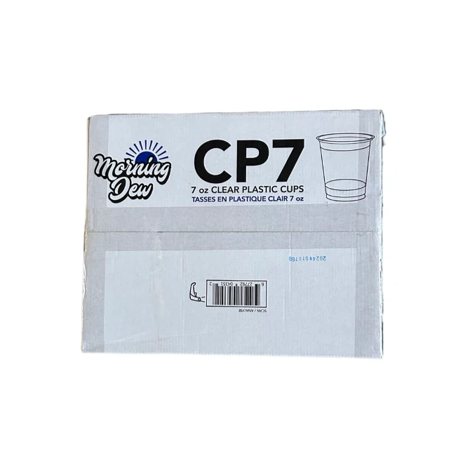 MD - Drinking Cups 7oz Clear - 20X50 CT/CS