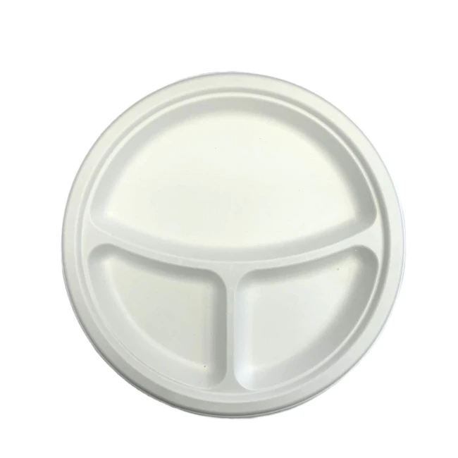 Chartland - 10" - 3 Compartment Bagasse Plates