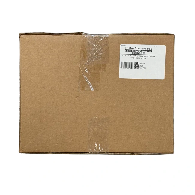 Window Pie Box - 8"X8"X1.75"[EB-PPW-1168] - 250CT