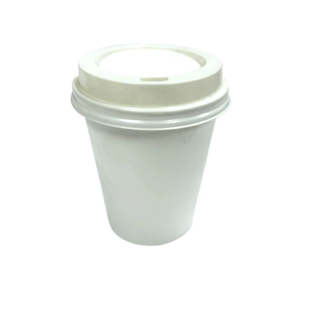 Golden Maple - White Dome Lid for 8oz Paper Cup - 1000ct/CS