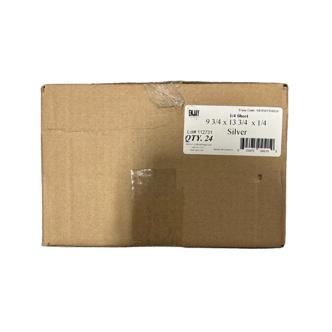 Enjay - 1/4 Quarter Slab Silver 9-3/4"X13-3"/4 - 24 CT