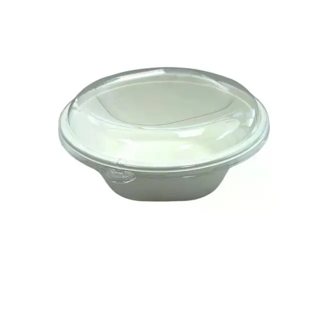 GM - Clear Lid For 12/16oz Bagasse Round Bowl - 6X100 CT/CS