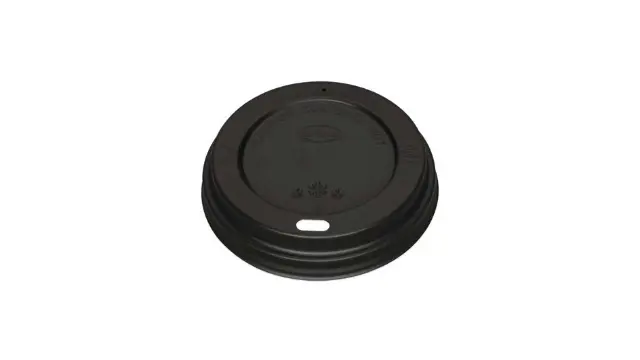 GM-Dome Lid for 4oz Hot Paper Cups - Black -20X50 CT