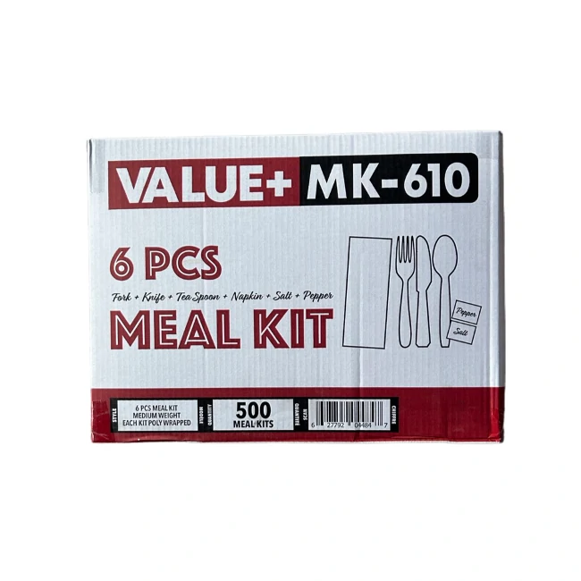 Value - Cutlery Meal Kit-6pc-White - F/K/TS/N/S&P-MK 500 CT/CS