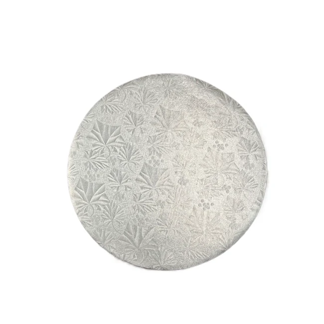 Enjay - 1/4 Foldunder Round Silver 12" - 24CT