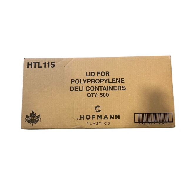 Clear Deli Container Lids Only Polypropylene 500 CT/CS