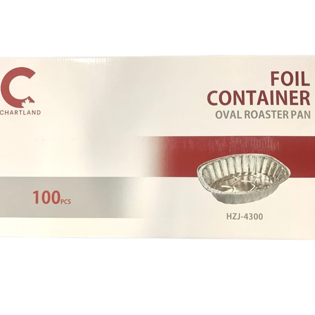 Roaster Pans/Oval Pan - HZJ - 4300 - 100 ct/CS
