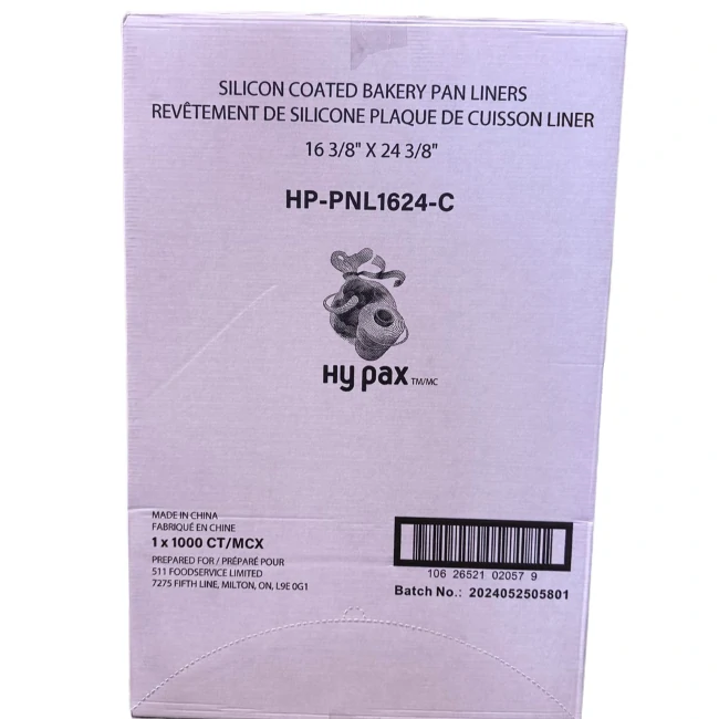 Hy Pax-Silicone Parchment Pan Liner 16.4"X24.4"-1000CT