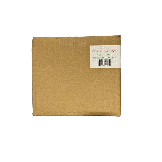 GM - Convenience Roll Bags -20"x22" Black - 20 Rolls/Cs