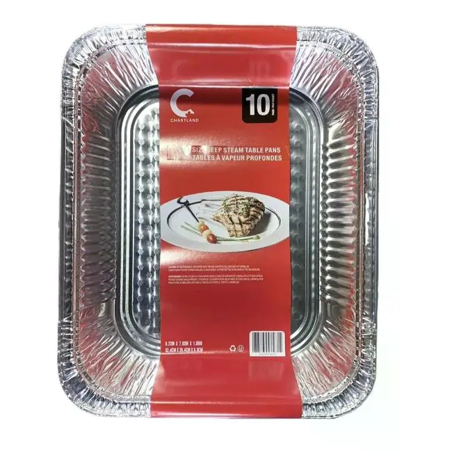 Foil Half Size Deep - Aluminium Steam Pan - Little Packing - 10X10 CT/CS